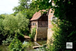 Die alte Wassermühle bei Haus Langen ist überaus malerisch (Foto: Michael Bührke)