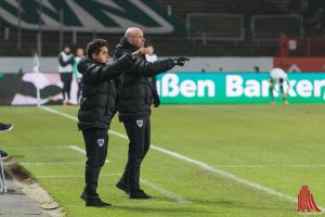 Marco Antwerpen (re.) und Co-Trainer Kurtulus Öztürk verlassen den Verein zum Saisonende. (Foto: Carsten Pöhler)