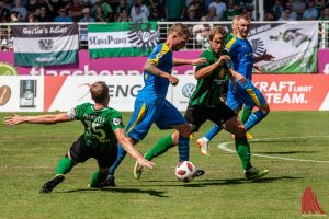 Zu häufig befand man sich im ersten Durchgang in der Defensive. (Foto: Stephan Günther)