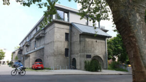 Der Schützenhofbunker an der Wörthstraße beherbergt heute 38 Mietwohnungen. (Foto: Stadt Münster)