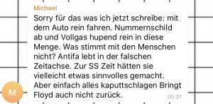 Im Telegram-Chat der Corona Rebellen. (Foto: Screenshot)