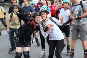 Anders als auf diesem Archivbild zu sehen, muss auch bei der Skatenight am 3. September eine medizinische Maske getragen werden. (Foto: Stefan Ling)