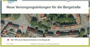 Neue Leitungen, Rohre und Kanäle für die Bergstraße. (Foto: Stadt Münster)