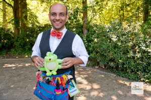 Hamlet Ballonart mit seinem legendären Frosch. (Foto: Michael Bührke)