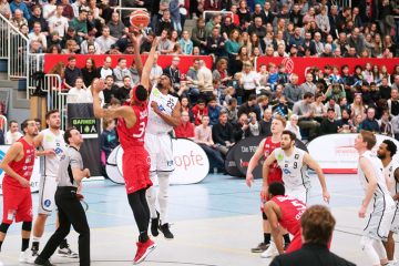 Am Sonntag geht es in Berg Fidel um Platz 1 für die Baskets. (Foto: Markus Holtrichter/ WWU BASKETS)