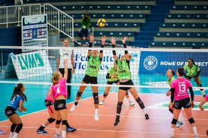 Leere Zuschauerränge in der Halle Berg Fidel. Das erwartet USC-Coach Teun Buijs und sein Team auch am kommenden Sonntag. (Foto: Michael Mücke)