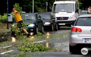 Überall hinterlässt das Unwetter deutliche Spuren. (Foto: Marc Geschonke)