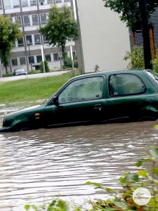 Münster geht unter, im wahrsten Sinne. (Foto: Marc Geschonke)