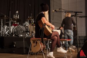 "Van de Forst" beim Soundcheck vor der Show. (Foto: sg)