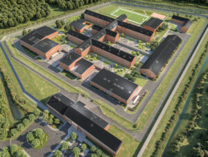 Insgesamt 14 Gebäude sind für die neue JVA in Wolbeck vorgesehen. (Foto: RKW Architektur)