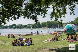 Am Aasee ist es in der vergangenen Nacht weitestgehend ruhig geblieben. (Archivbild: Thomas Hölscher)