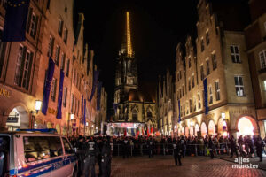 Wieder ein AfD-Neujahrsempfang in Münster und der Protest des "Keinen Meter den Nazis"-Bündnisses ist da. (Foto: Thomas Hölscher)