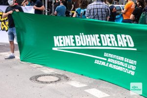 Das Bündnis "Keinen Meter den Nazis" hat für den AfD-Kreisparteitag Proteste angekündigt. (Archivbild: Thomas Hölscher)