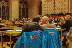 Martin Schiller (li.) und Richard Mol von der AfD Münster. (Foto: privat)