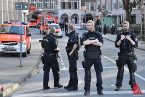 Die Innenstadt von Münster ist abgeriegelt. (Foto: th)