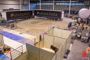 Der Trainingsplatz während des Gastspiels in Münster, hier wird vormittags trainiert. (Foto: th)