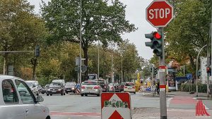 Am Nadelöhr Steinfurter Straße wird es stadteinwärts eng. (Foto: so)