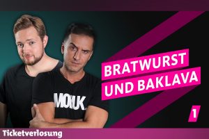 Bastian Bielendorfer (li.) und Özcan Cosar bringen Bratwurst und Baklava nach Münster. (Foto: Promo)