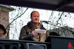 Carsten Peters vom Bündnis „Keinen Meter den Nazis“. (Foto: Archivbild)