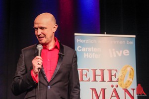 Comedian Carsten Höfer mit seinem neuen Liveprogramm im Kreativ-Haus. (Foto: bk)