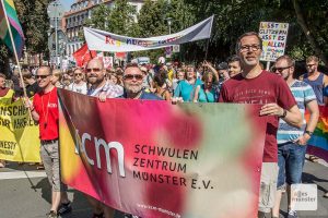 Am 31. August geht der CSD Münster wieder auf die Straße. (Archivbild: Thomas Hölscher)