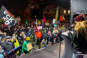 Das Recherchekollektiv "Busters" berichtete über seine Arbeit und daraus entstehende Drohungen und Anfeindungen. (Foto: Thomas Hölscher)