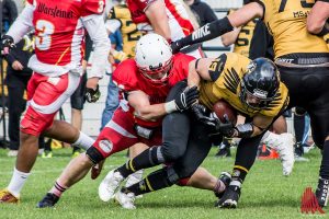 Im Rahmen des diesjährigen American Sports Days fand das Derby Mammuts gegen Blackhawks statt.(Foto: Thomas Hölscher)