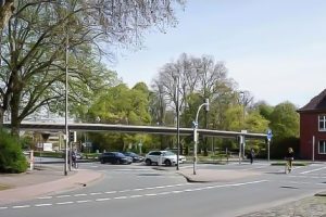 Die Radverkehrsbrücke soll am Aegidiitor über die Weseler Straße führen. (Foto: StadtVerkehr Planungsgesellschaft)