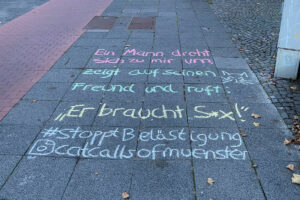 Die Initiative "Catcalls of Münster" macht Belästigung und Frauenfeindlichkeit öffentlich. (Foto: catcallsofmuenster)