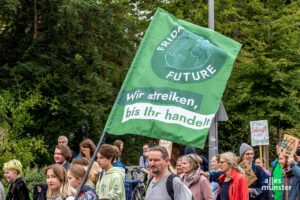 Auch in Münster ruft "Fridays for Future" wieder zur Teilnahme am Globalen Klimastreik auf. (Archivbild: Thomas Hölscher)