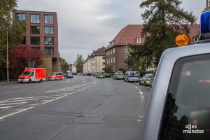 Großeinsatz der Einsatzkräfte bei der Geiselnahme in der JVA an der Gartenstraße. (Foto: Thomas Hölscher)