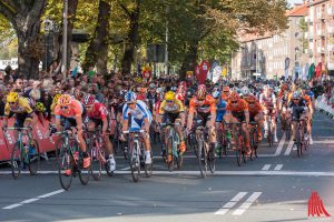 Beim Münsterland Giro haben die Radsportler Vorfahrt auf Münsters Straßen. (Archivbild: sg)