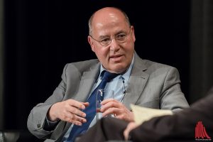 Gregor Gysi kommt zum "HörsaalTalk". (Foto: wf / Weber)