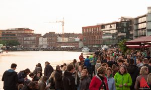 Die Kulturlotsen vom Fachbereich Sozialwesen der FH Münster laden Menschen mit und ohne psychische Erkrankung ein, gemeinsam das Hafenfest zu besuchen. (Foto: sg)
