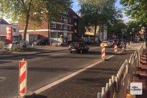 In diesem Bereich muss ab Donnerstag für Monate mit Verkehrsbehinderungen durch die Fernwärme-Baustelle gerechnet werden. (Foto: Thomas Hölscher)