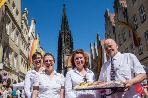 Beim Hansemahl sollen 7000 westfälische Schnittchen über die Tafel gehen. (Foto: th)