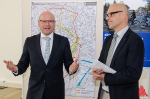 Oberbürgermeister Markus Lewe (li.) und Stadtdirektor Hartwig Schultheiß. (Foto: th) 