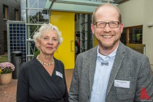 Monika und Simon Schlattmann führen das Familienhaus am UKM. (Foto: th)