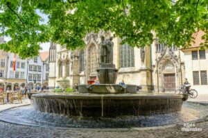 Der Lamberti-Brunnen sprudelt wieder! (Foto: Michael Bührke)