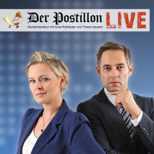 Der Postillon LIVE mit Anne Rothäuser und Thieß Neubert. (Foto: Salon Kultur)