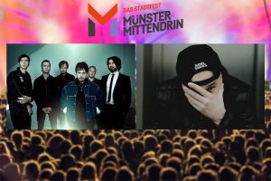 Mando Diao (li.) und Kool Savas sind die Top-Acts am Samstag bei "Münster Mittendrin". (Foto: Bildmontage / Saga Berlin (li.) / Murat Aslan)