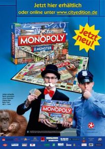 So wurde damals für die Erstauflage des Münster-Monopoly geworben. (Foto: Handelsagentur Rose)