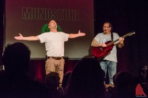 Ande Werner (li.) und Lars Niedereicholz von Mundstuhl bedanken sich bei ihren treuen Fans. (Foto: tm)