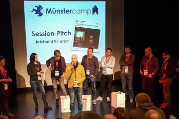 Kaum kam der Aufruf, da standen sie schon Schlange, um ihre Sessions beim Münstercamp 2018 vorzustelle