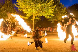 Feuershow mit "Firedancer". (Foto: th)