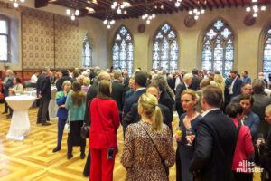 Erstmals seit 2020 hatten Rat und Verwaltung der Stadt Münster wieder zum traditionellen Neujahrsempfang in den Festsaal des Rathauses eingeladen. (Foto: Ralf Clausen)