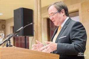 Ministerpräsident Armin Laschet beim Neujahrsempfang 2018 der CDU Münster im Rathaus der Stadt. (Archivbild: Thomas M. Weber)