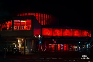 Auch das Theater Münster nahm an der bundesweiten Aktion "Night of Light" teil. (Foto: Tessa-Viola Kloep)