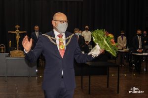 Markus Lewe ist der erste Oberbürgermeister in der Geschichte der Stadt, der dieses Amt zum dritten Mal in Folge bekleidet. (Foto: AM)