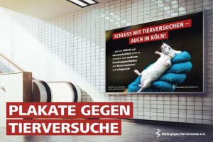 Mit einer Plakataktion will der Verein "Ärzte gegen Tierversuche" auch in Münster aufmerksam machen. (Foto: ÄgT)